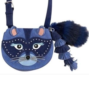 ISO IN SEARCH OF Kate Spade Blue Suede Raccoon Bag